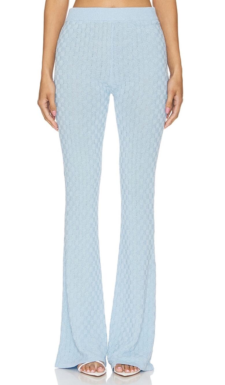 Seroya Textured Powder Blue Agatha Pants Size S